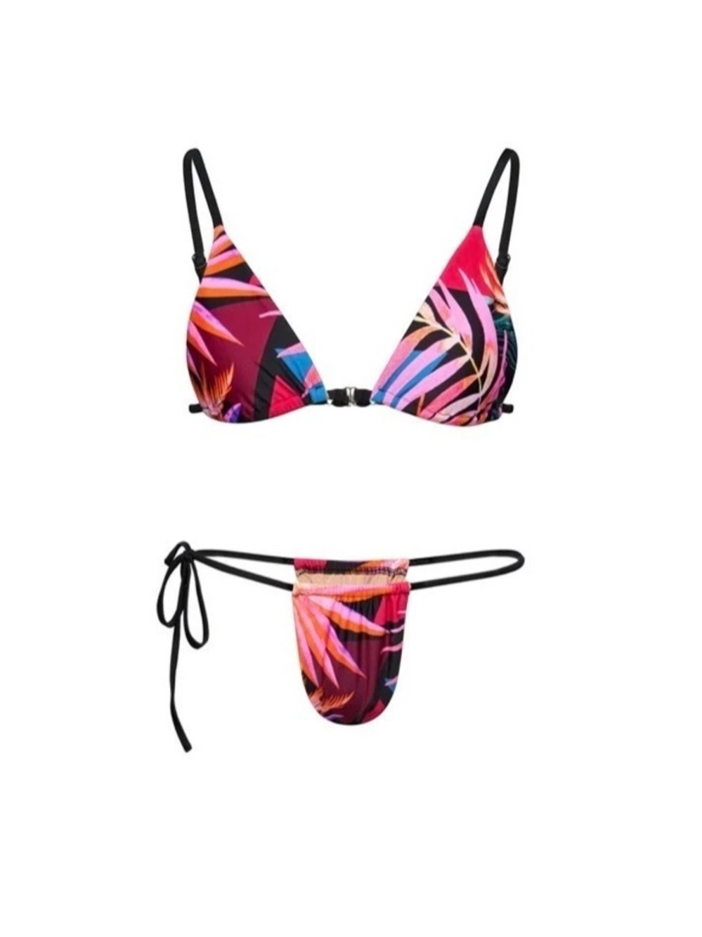 Mint Swim Cassidy Bikini electric palm print